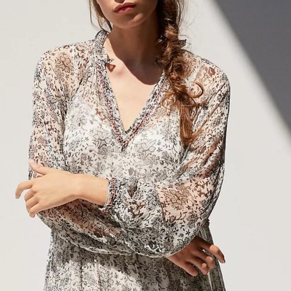 Anthropologie Boho Romilly Tiered Maxi Dress NWT - Picture 2 of 11